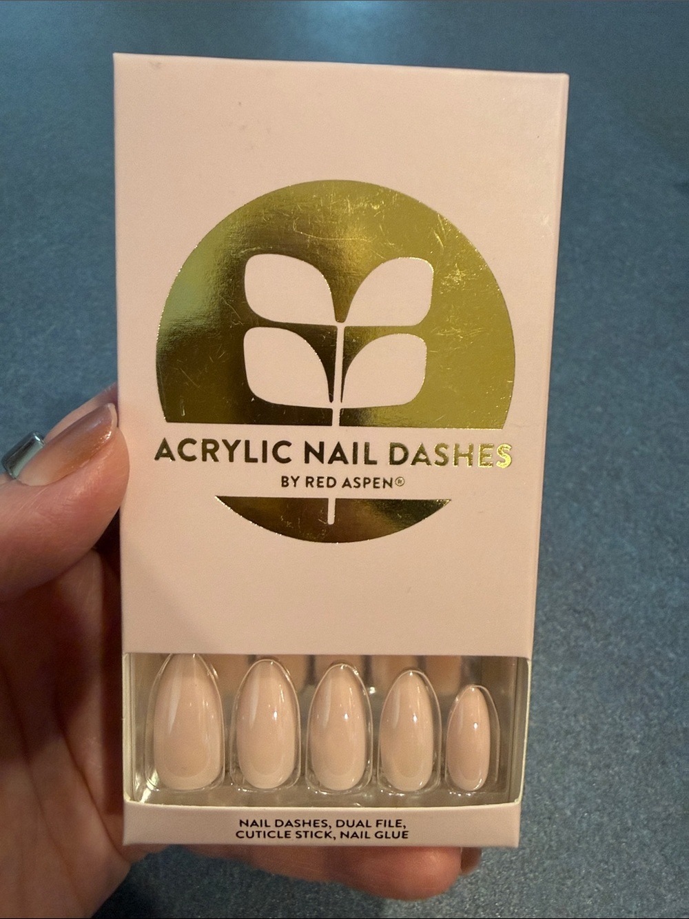 Red Aspen Soft Pink Acrylic Press-On Nails - Bridal Brayla